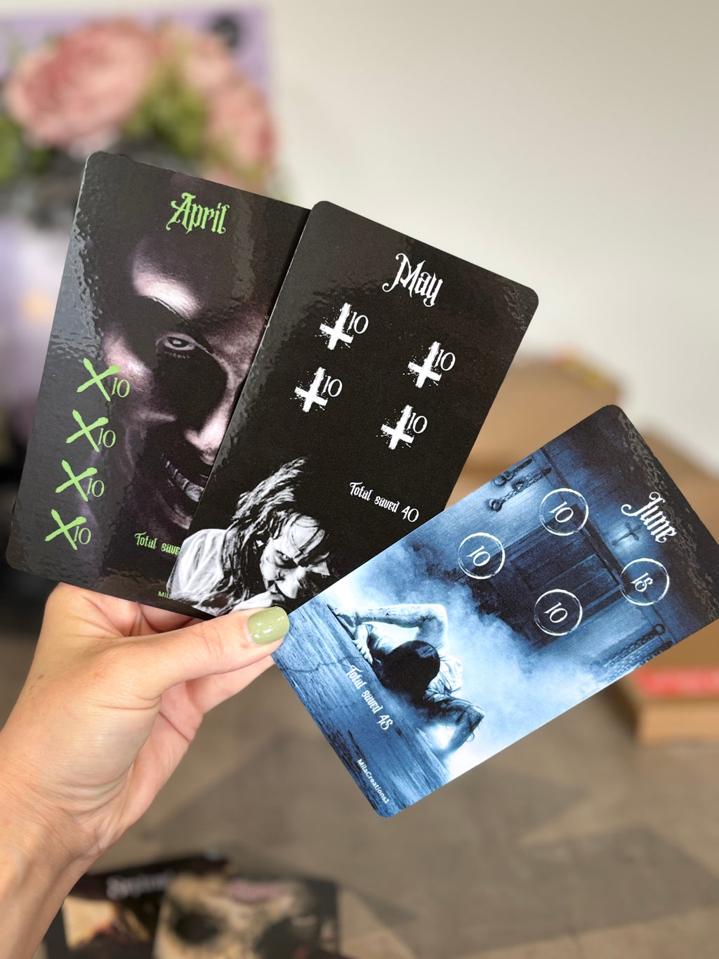12 months horror annual saving challenge bundle