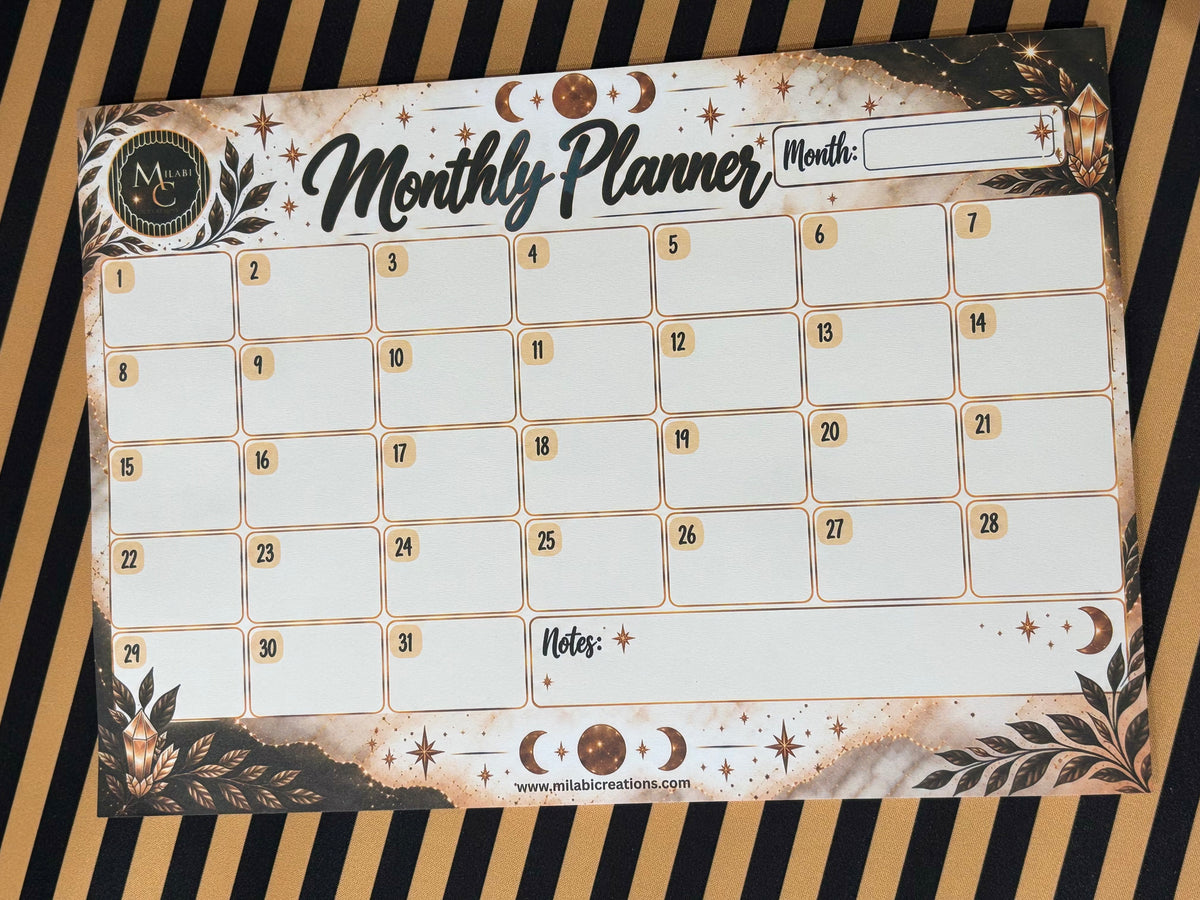 Monthly Planner A4 size notepad