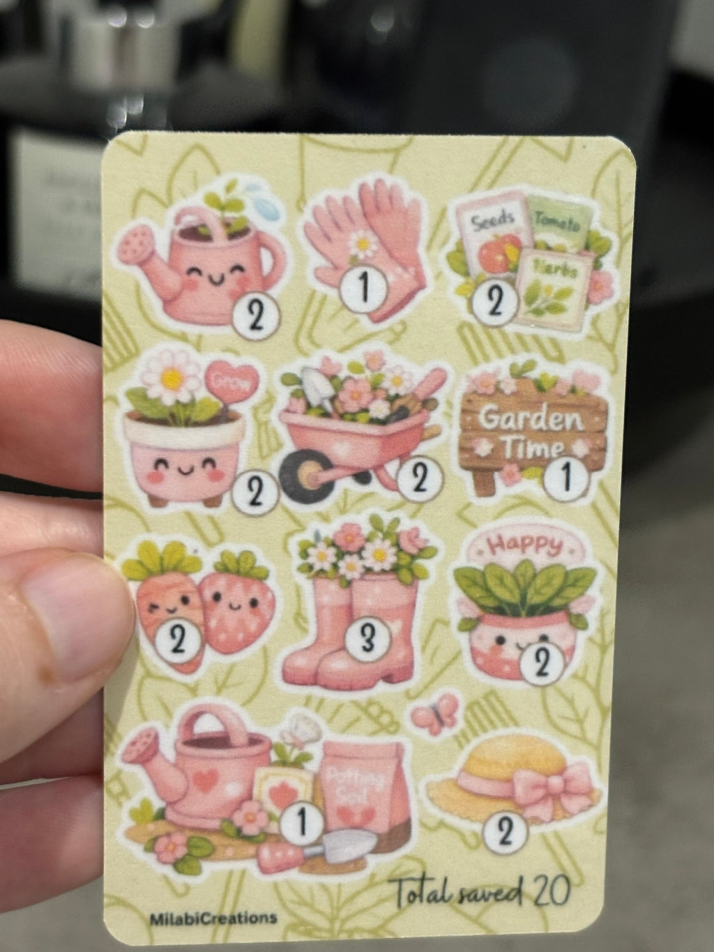 Garden time pocket challenge