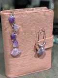 Set of 2 Seashells charms (Purple)