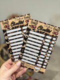 Leopard print - cherry tracker checklist