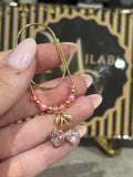 Diamond cherry hearts (pink)