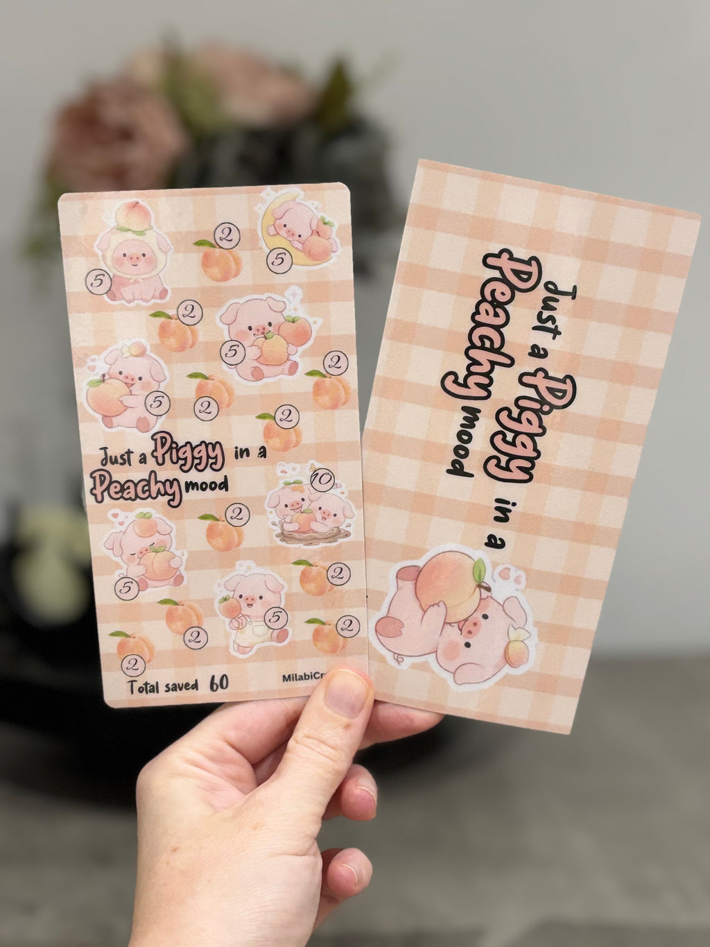 Just a piggy in a peachy mood