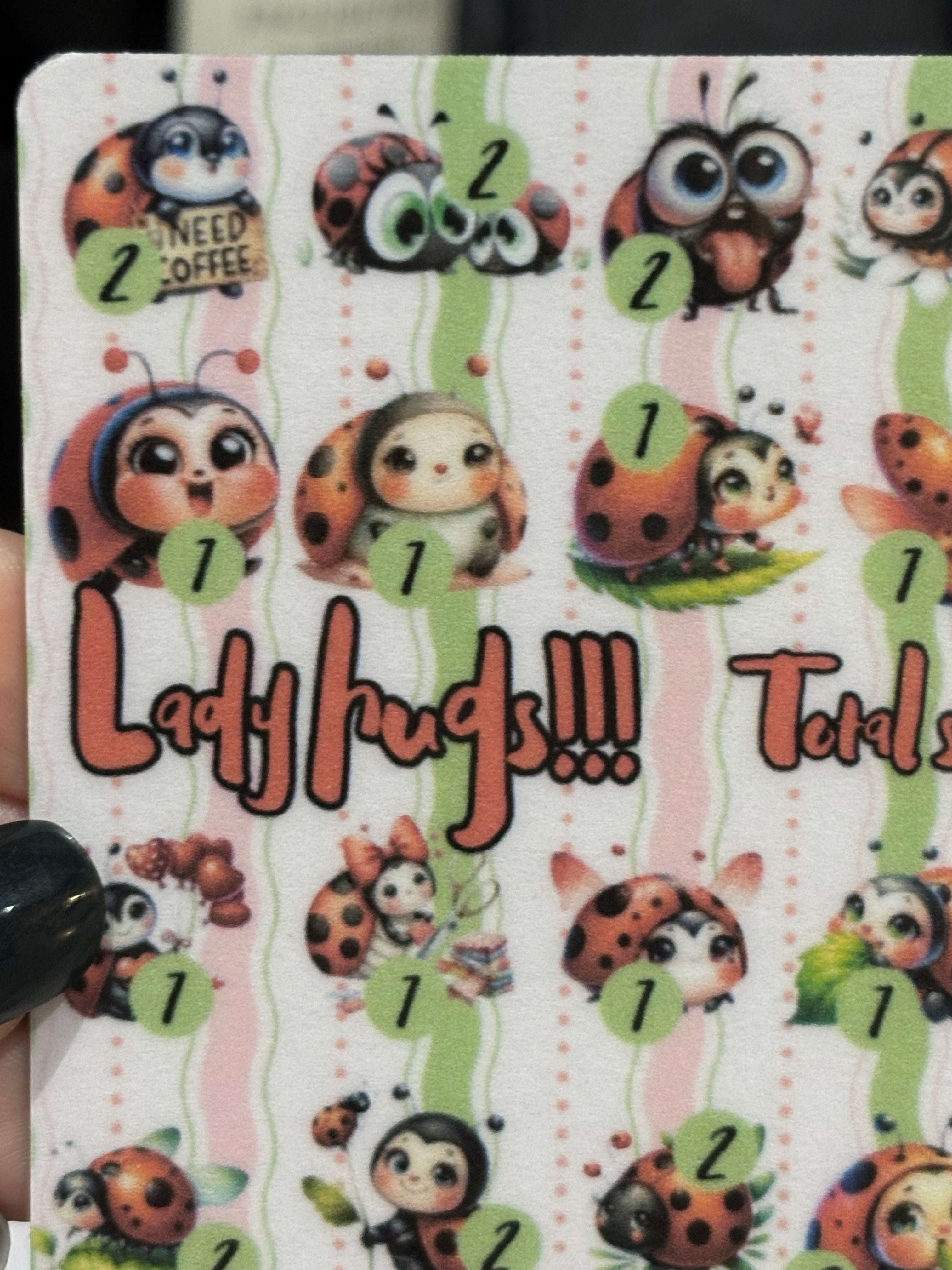 Lady hugs