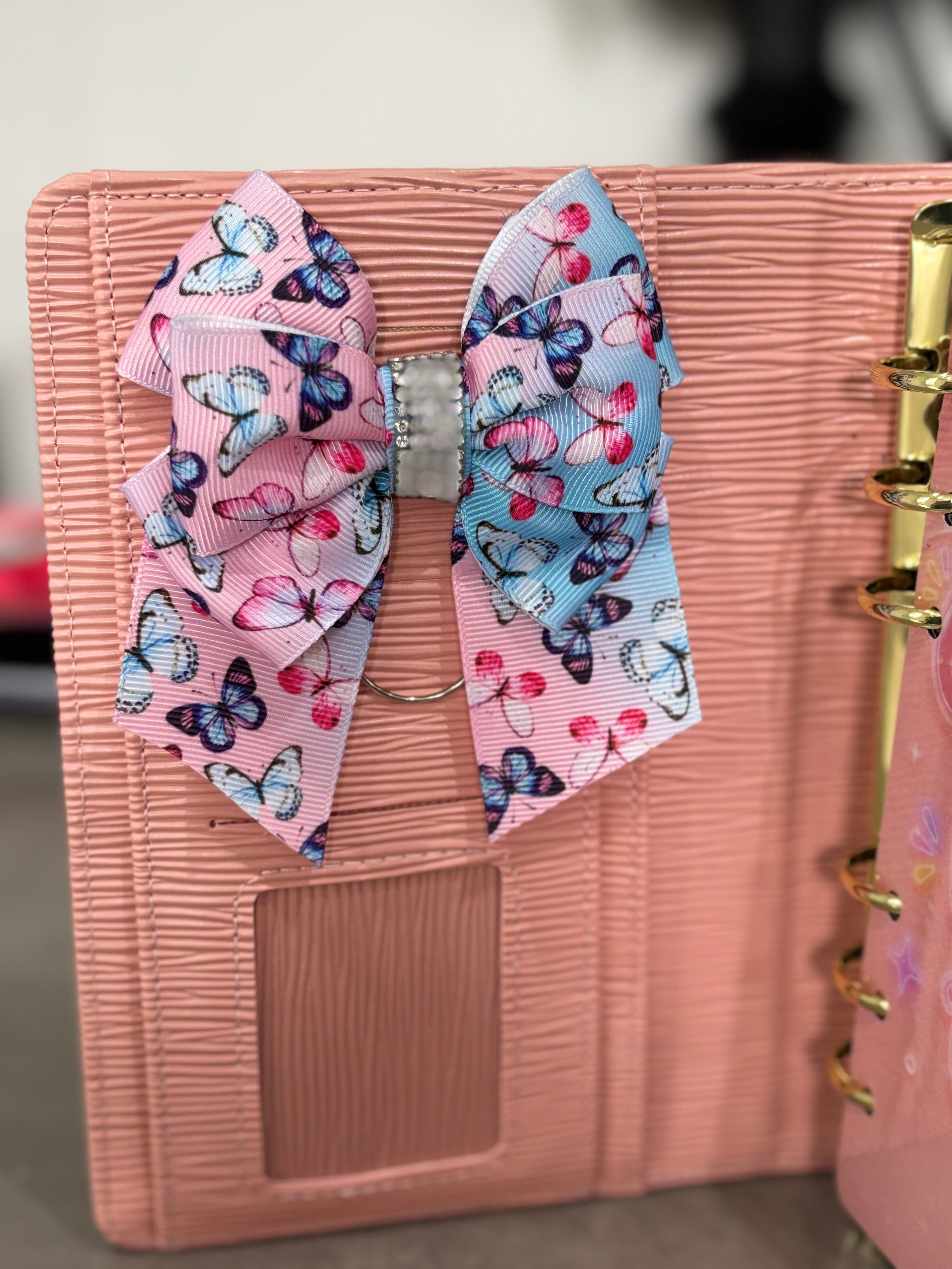 Butterflies bow binder clip