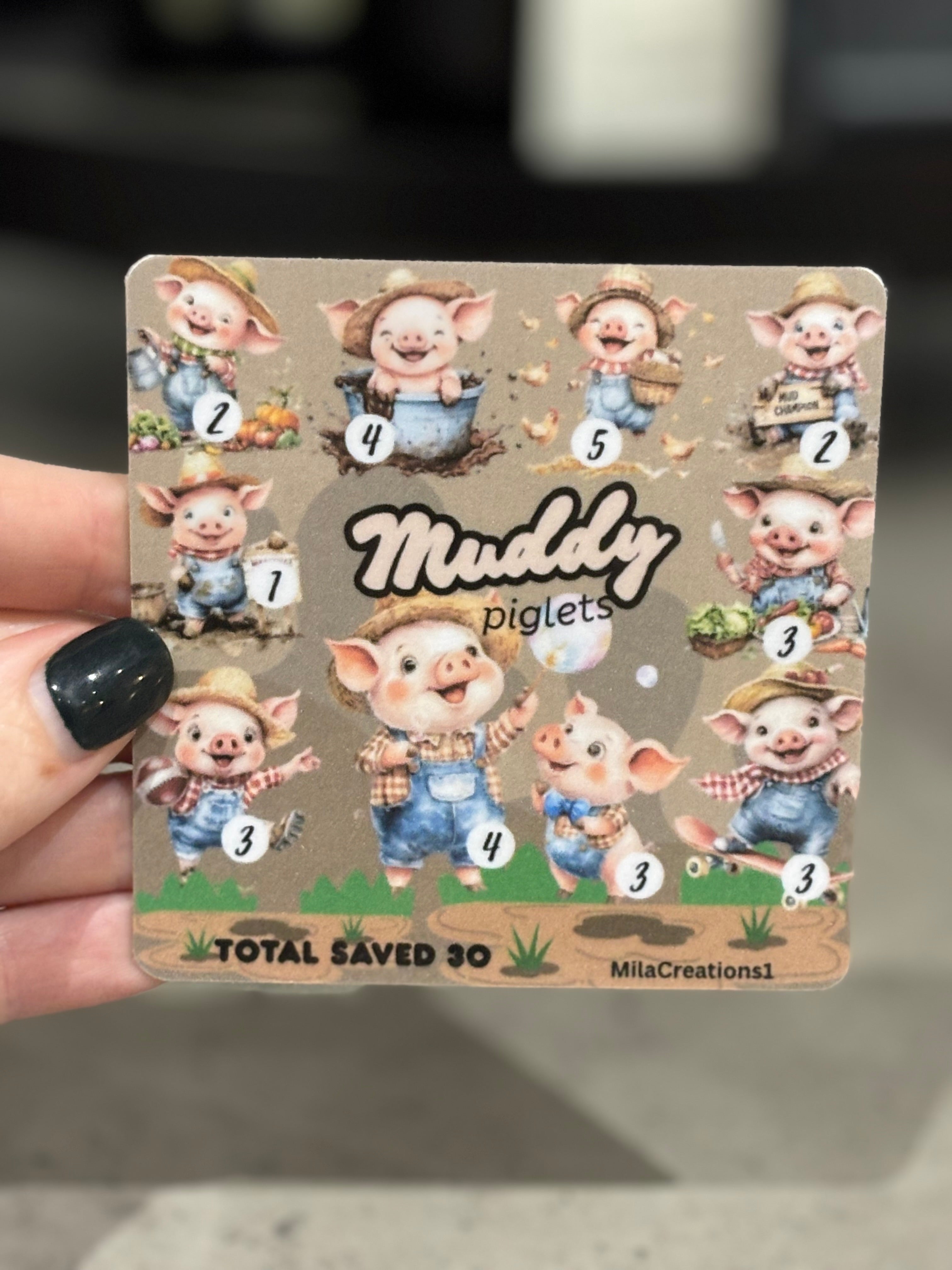 Muddy piglets