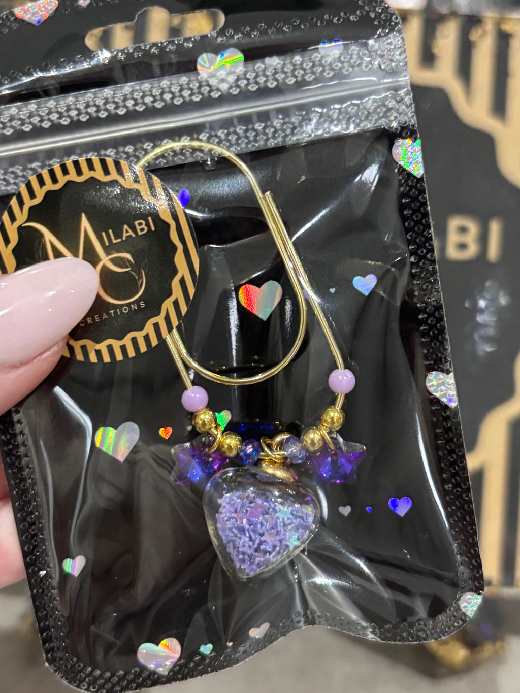 Starry heart (purple)
