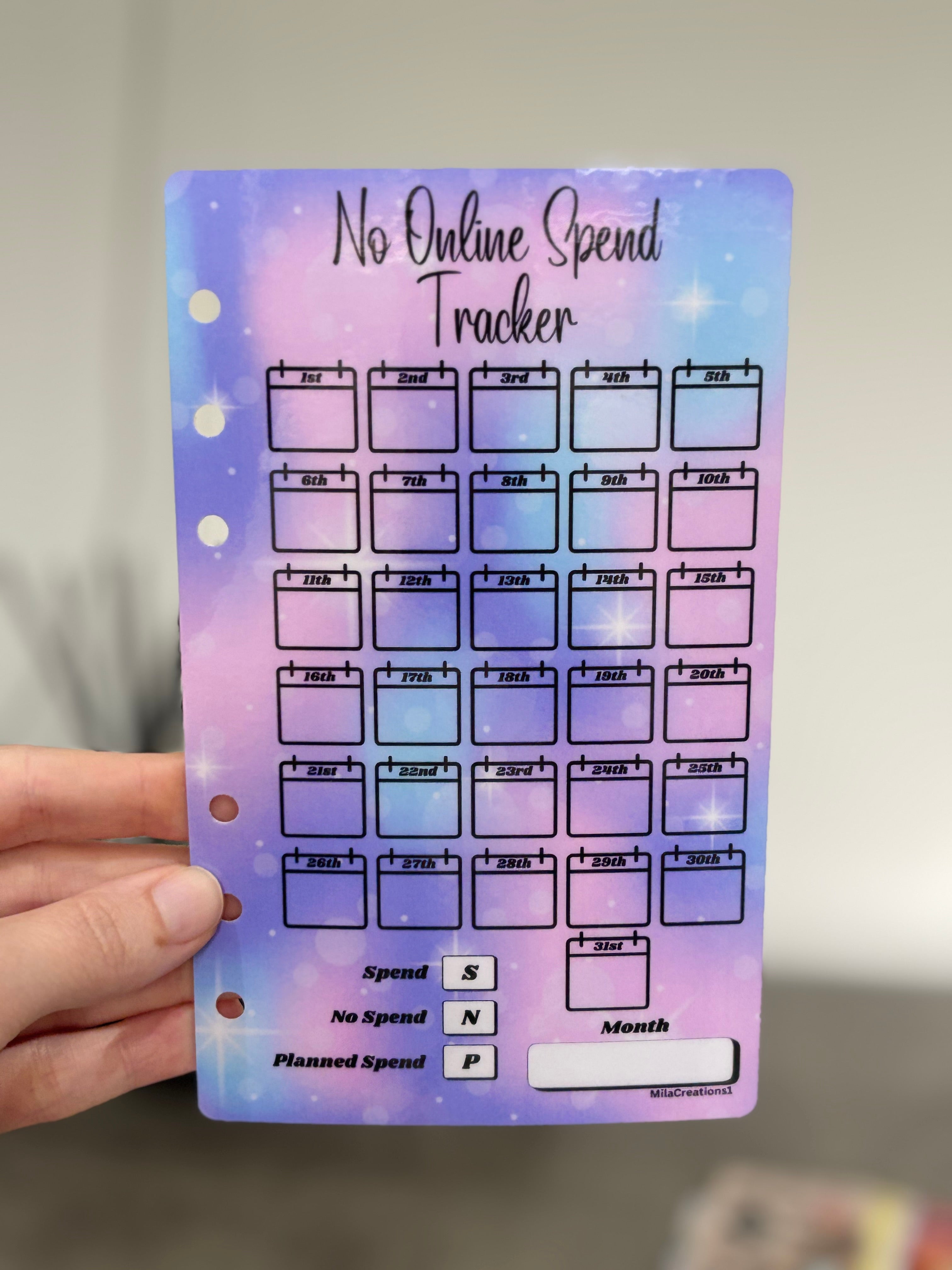 No spend trackers