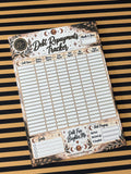 Debt repayments tracker a4 size notepad
