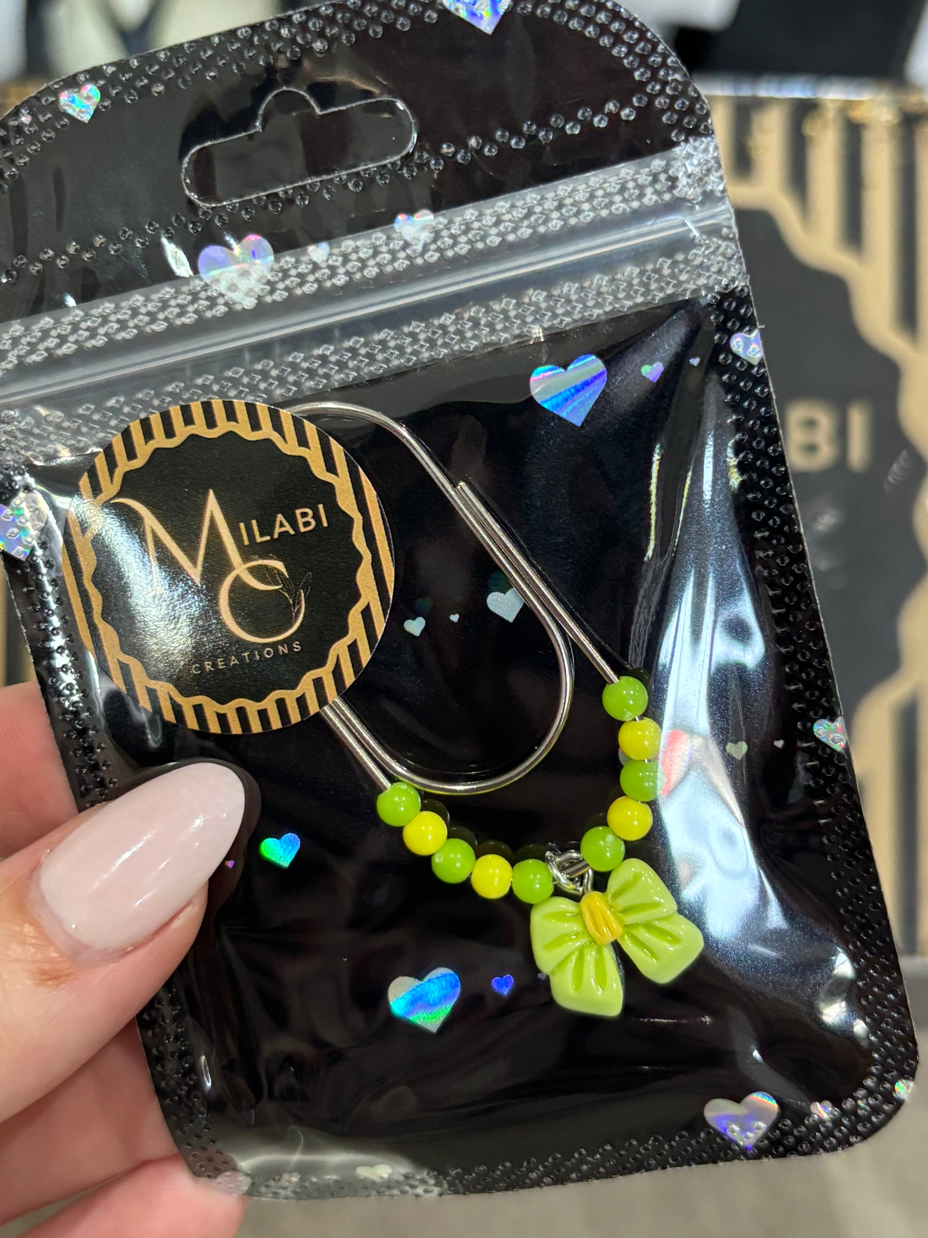 Candy green bow