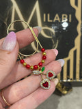 Diamond cherry hearts (red)