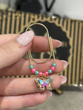 Diamond butterfly (blue and pink)