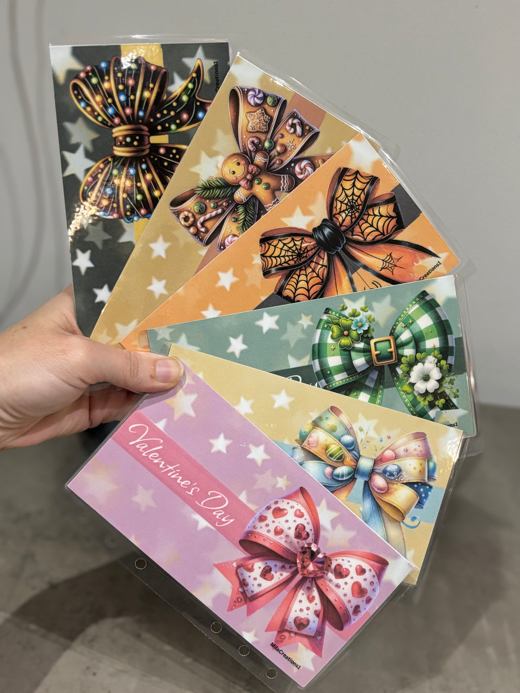 Annual events binder wallets