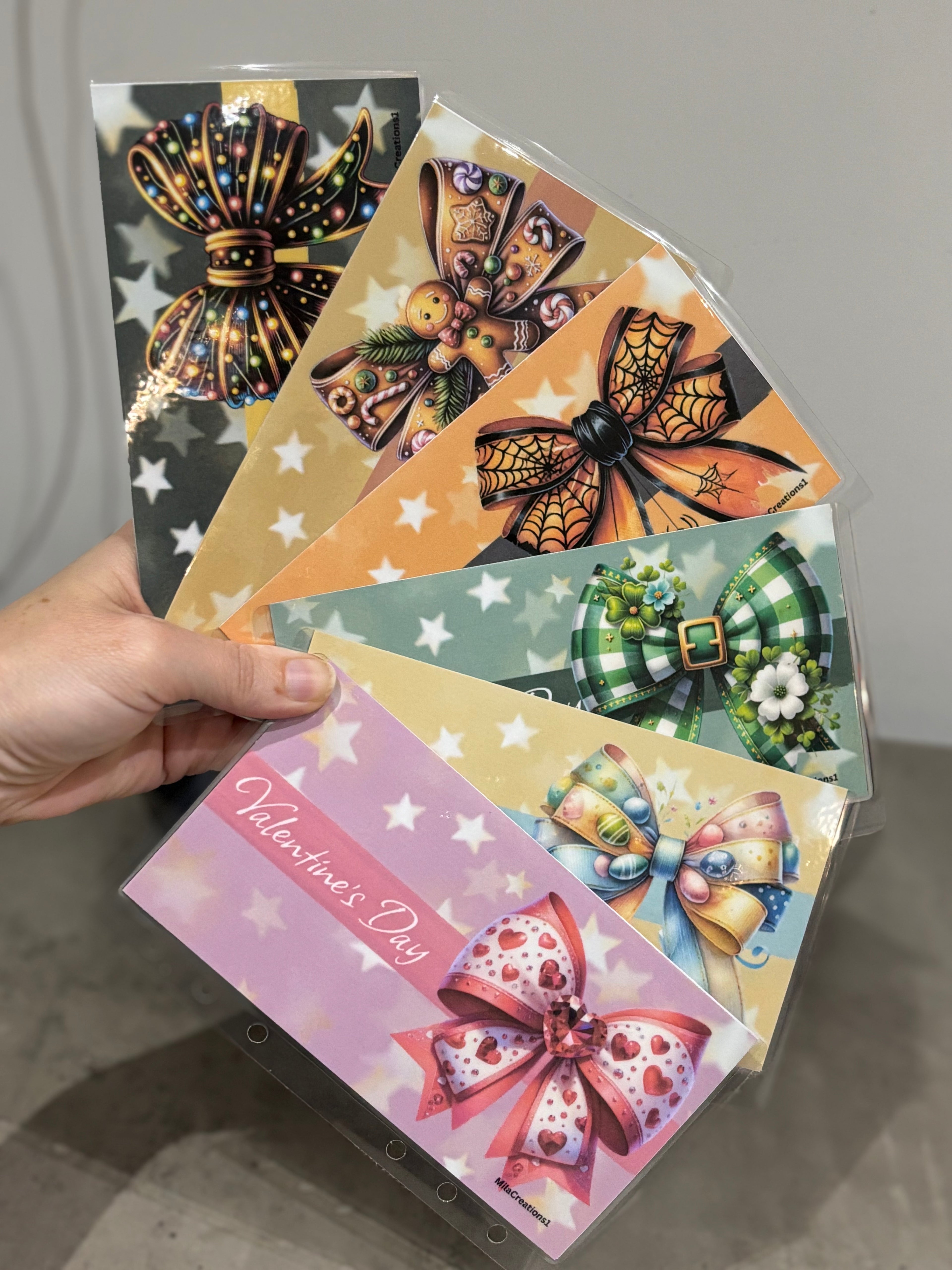Annual events binder wallets