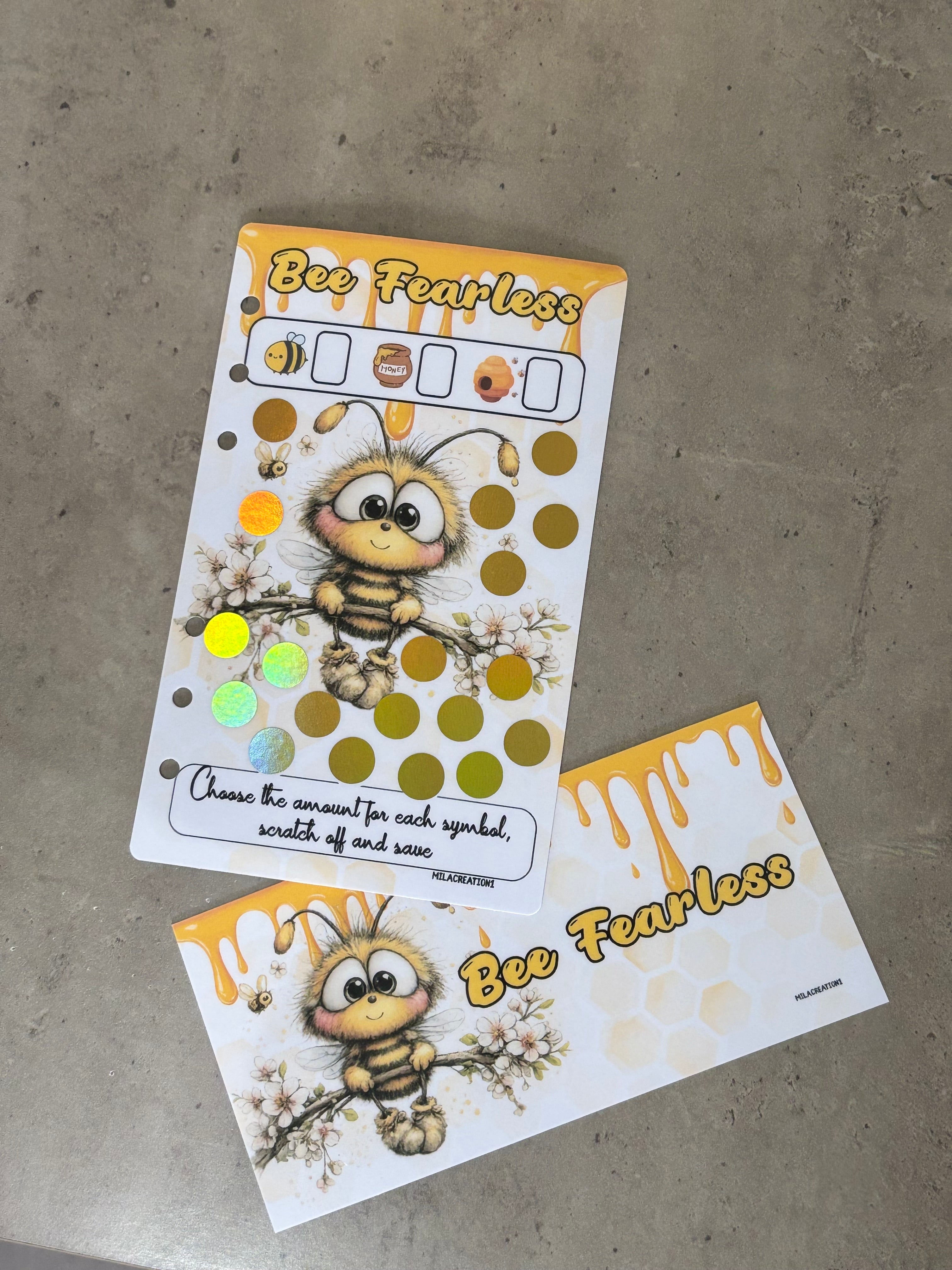 Bee fearless (scratch off)