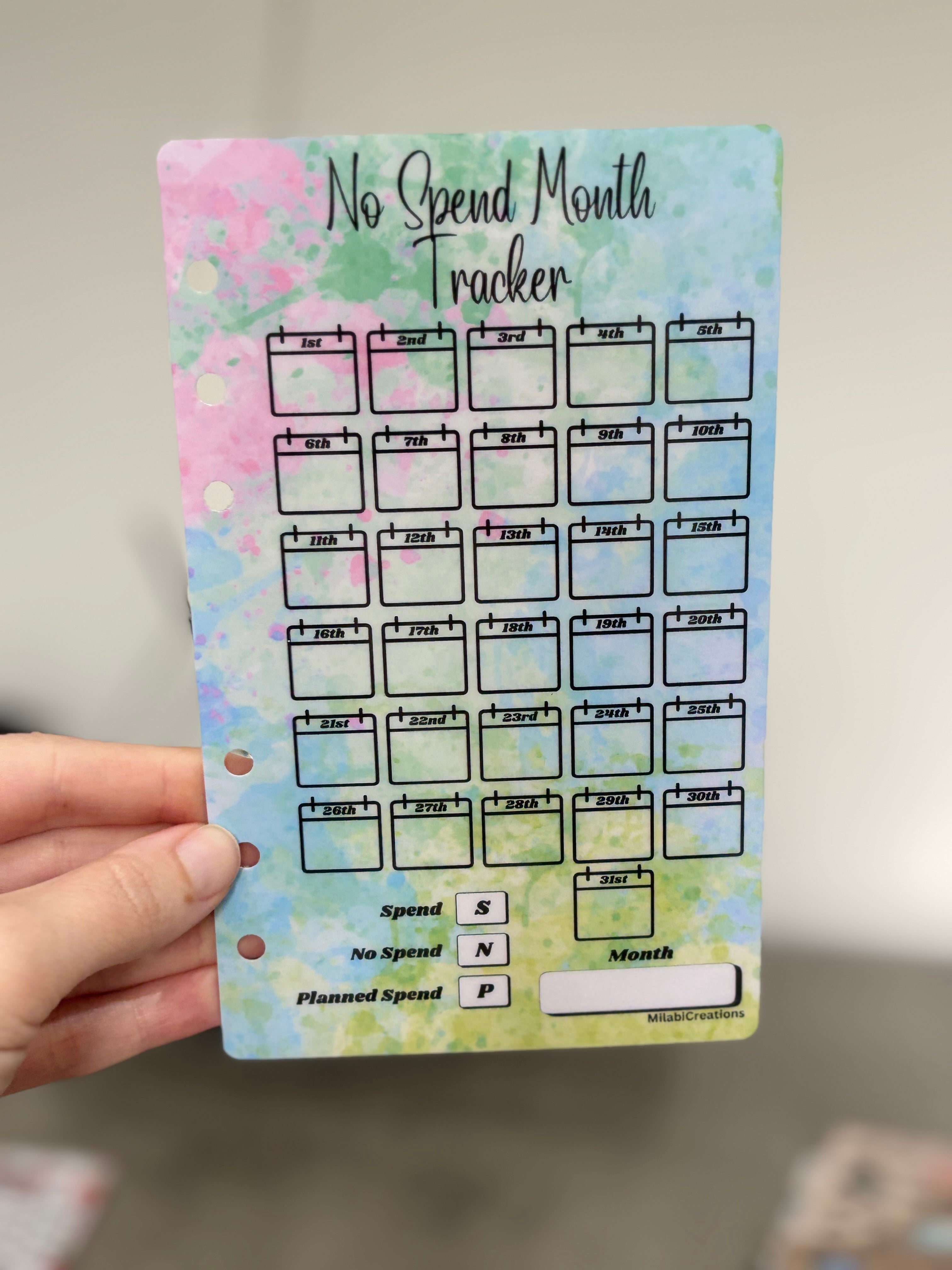 No spend trackers
