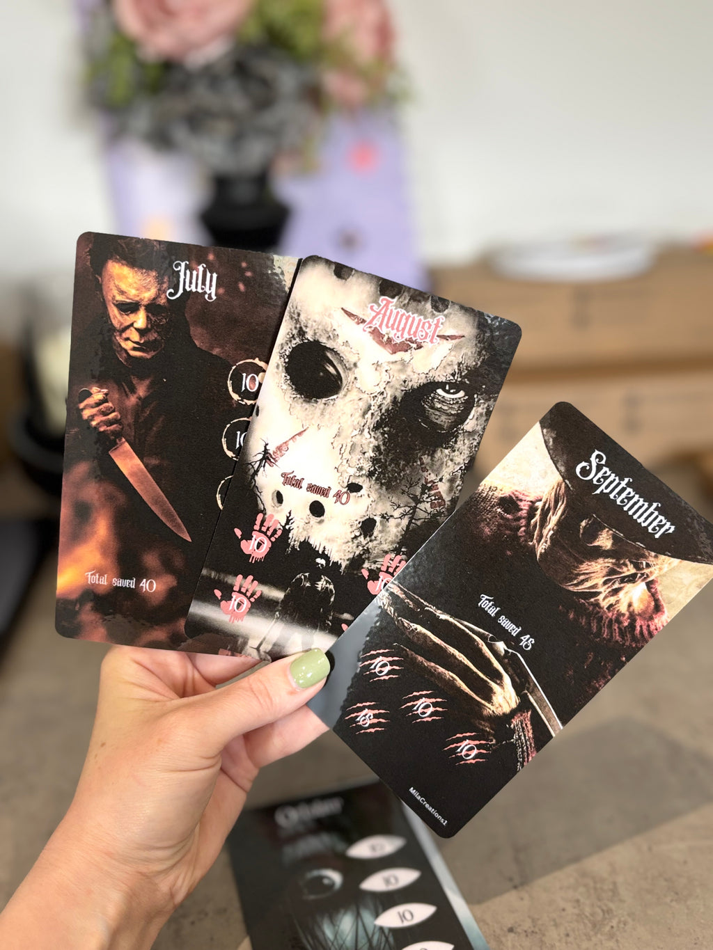 12 months horror annual saving challenge bundle