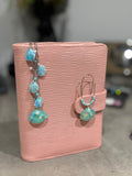 Set of 2 Seashells charms (Blue)