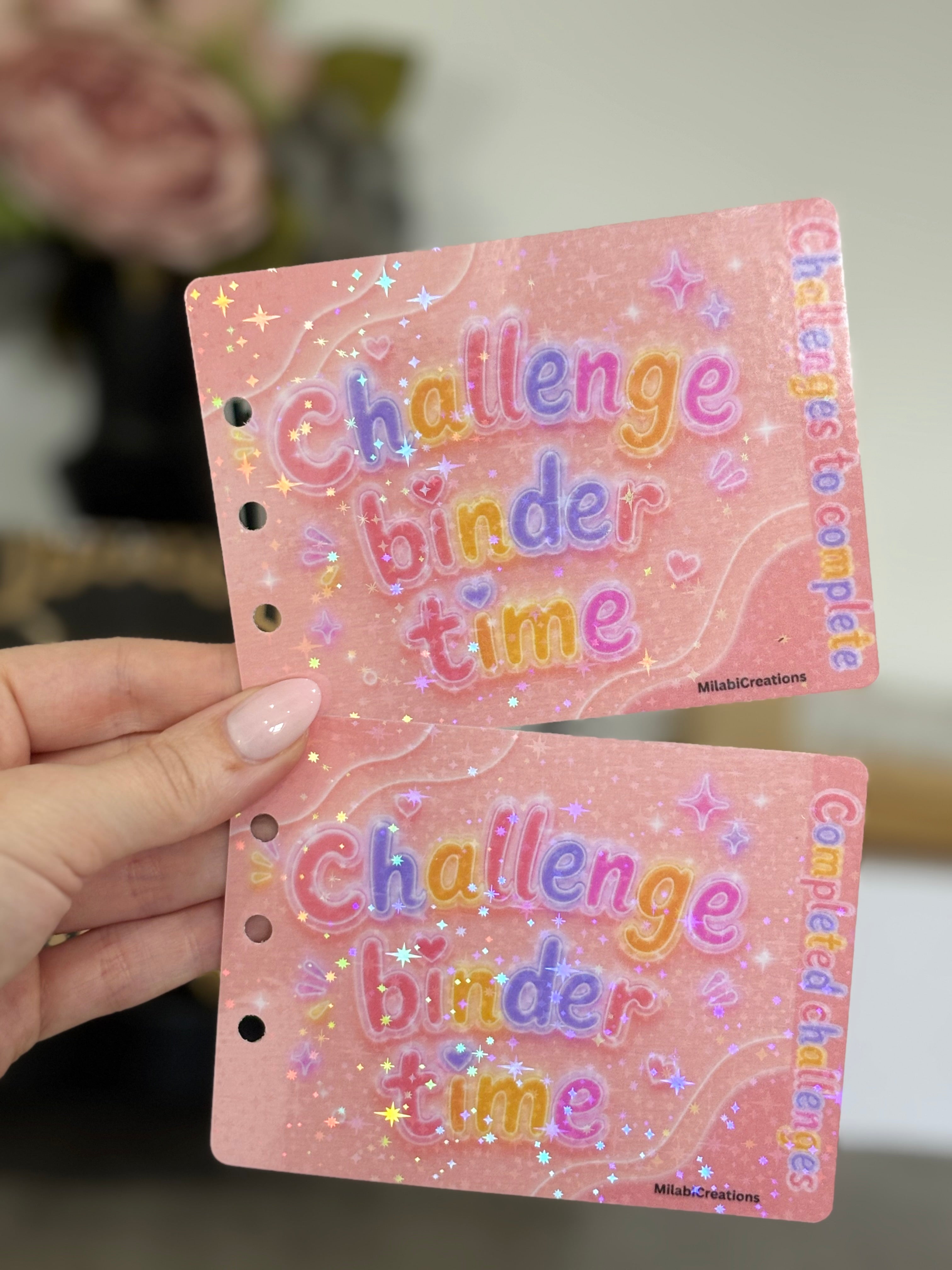 Challenge binder time dashboards set of 3
