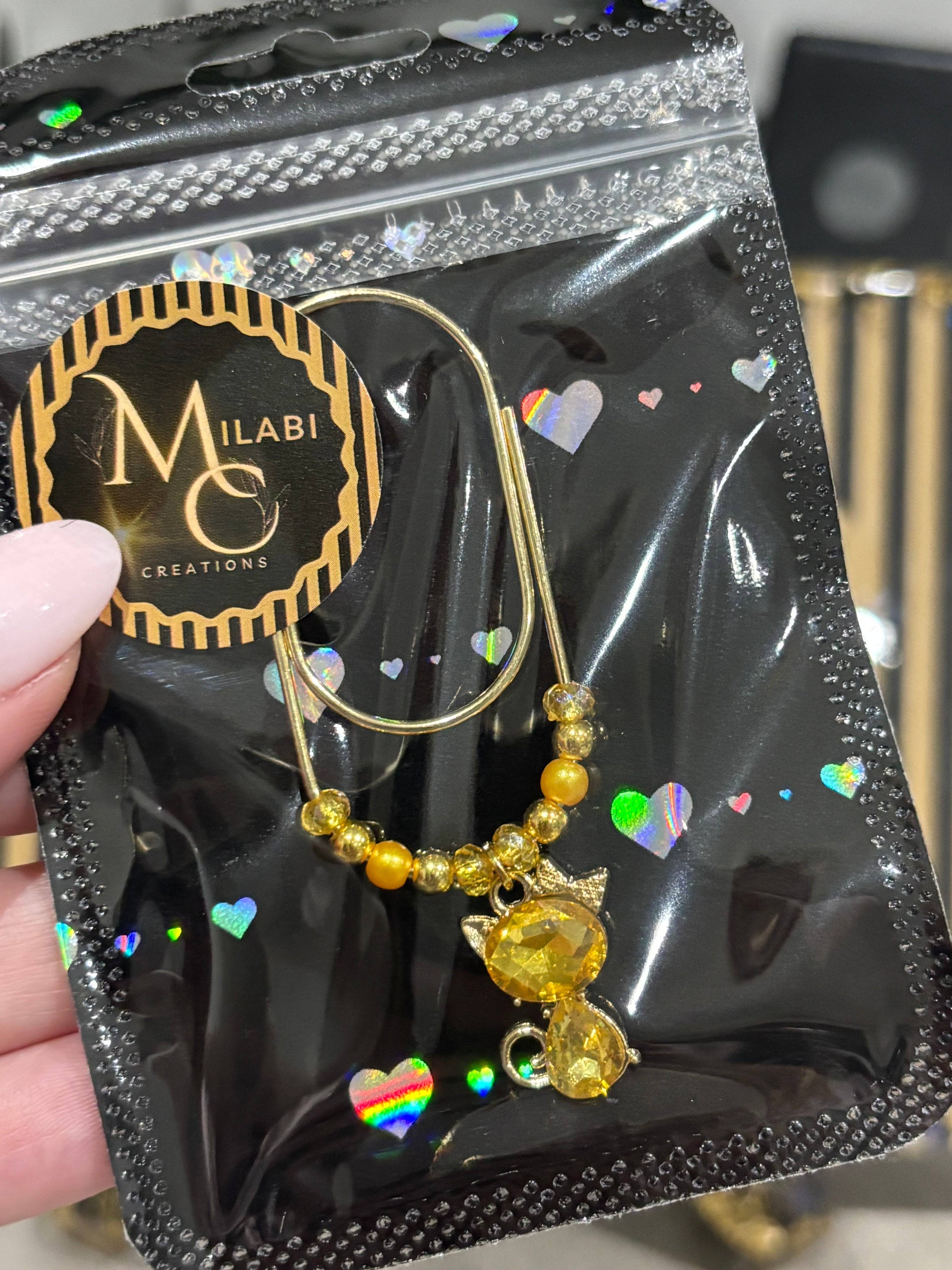 Diamond cat (yellow)