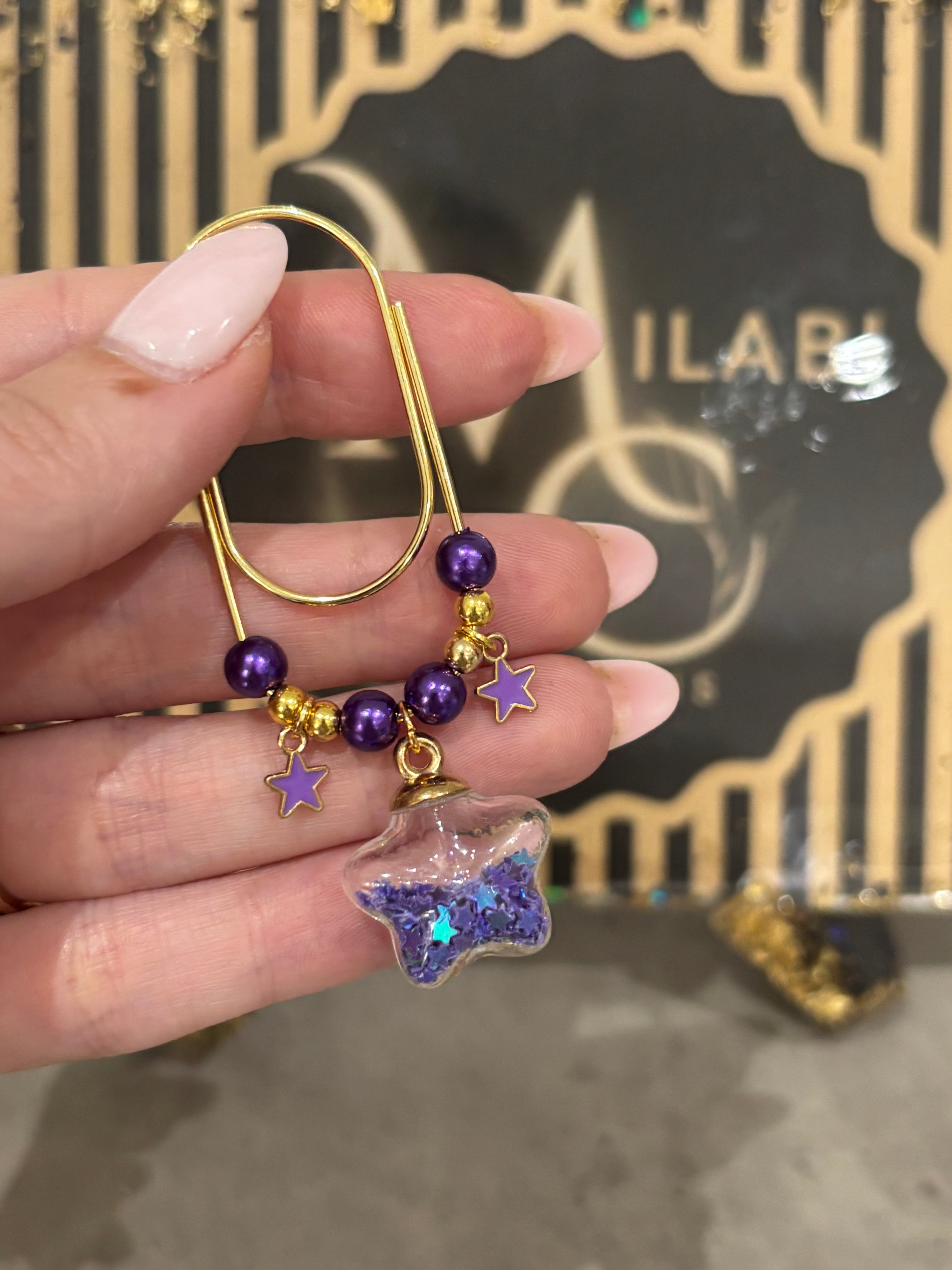 Bubble Star set of 2 (purple)