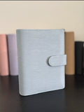Dusk blue luxury saffiano a6 binder