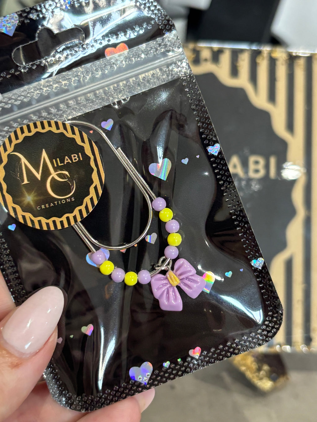 Candy purple bow