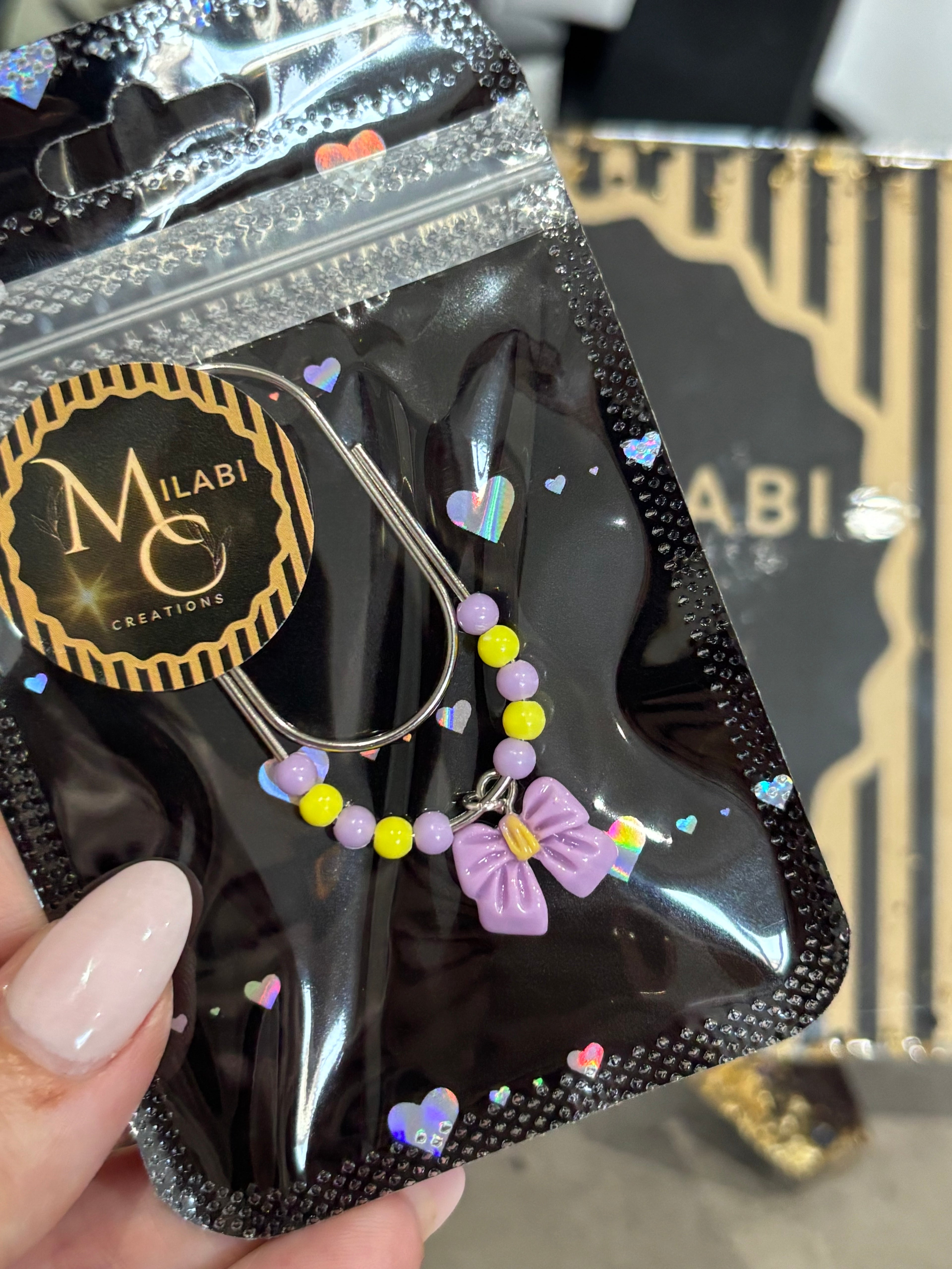 Candy purple bow