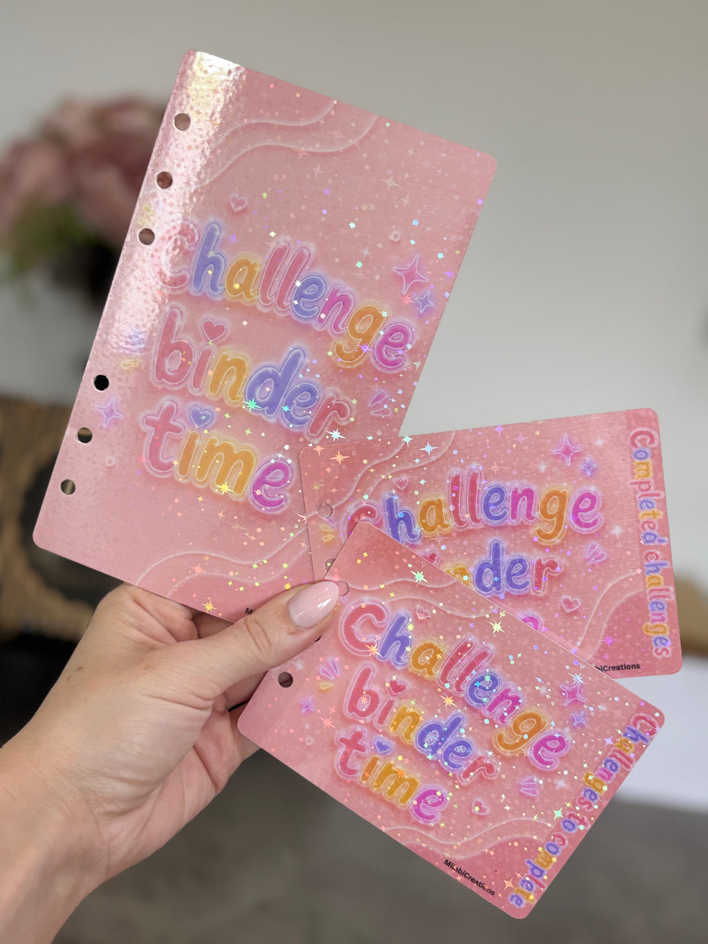 Challenge binder time dashboards set of 3