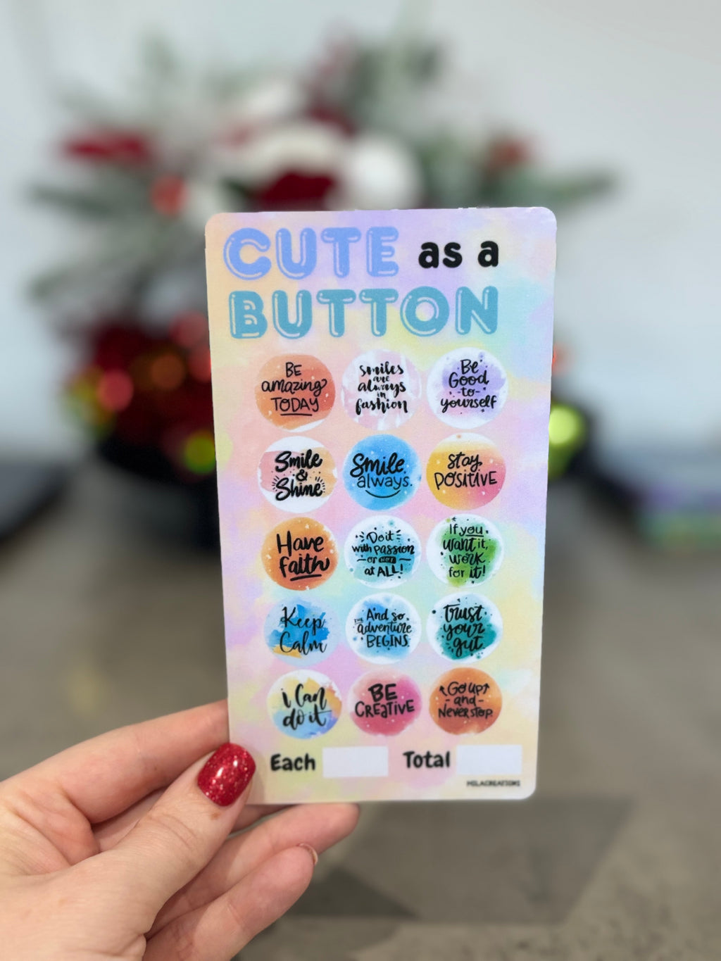 Cute as a button