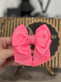 Pink bow binder clip