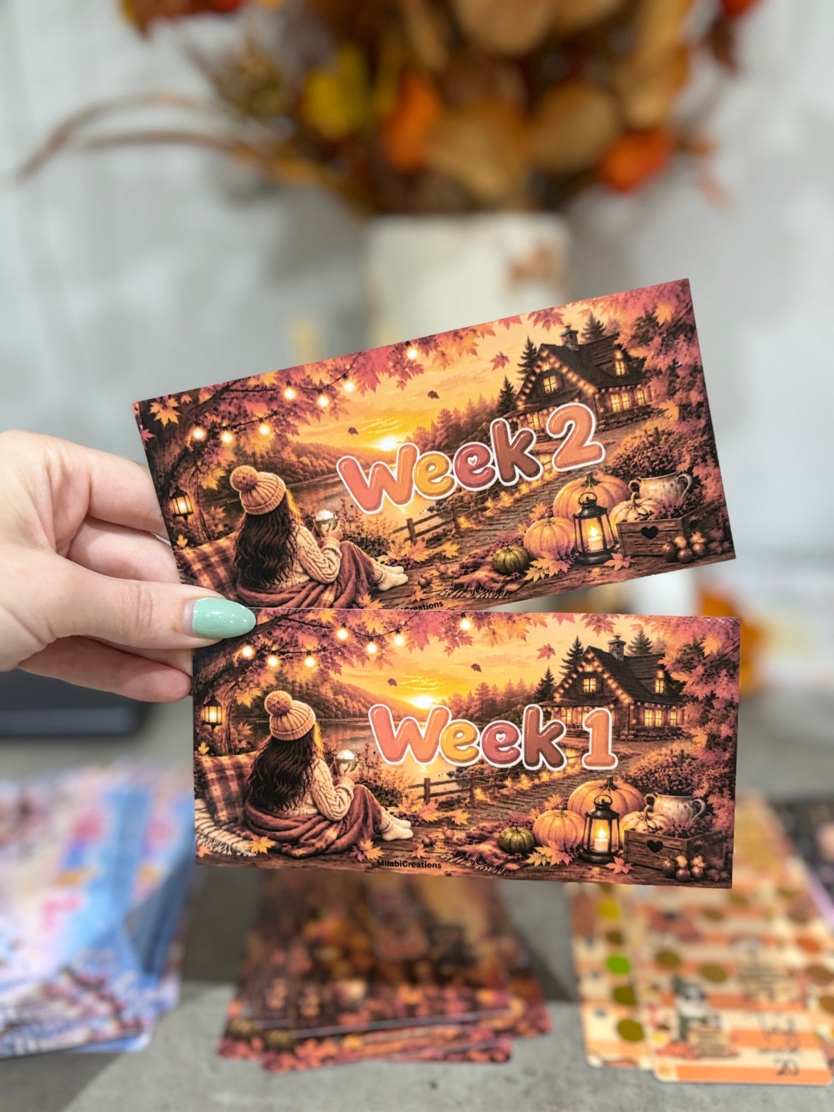Autumn 5 weeks wallet inserts