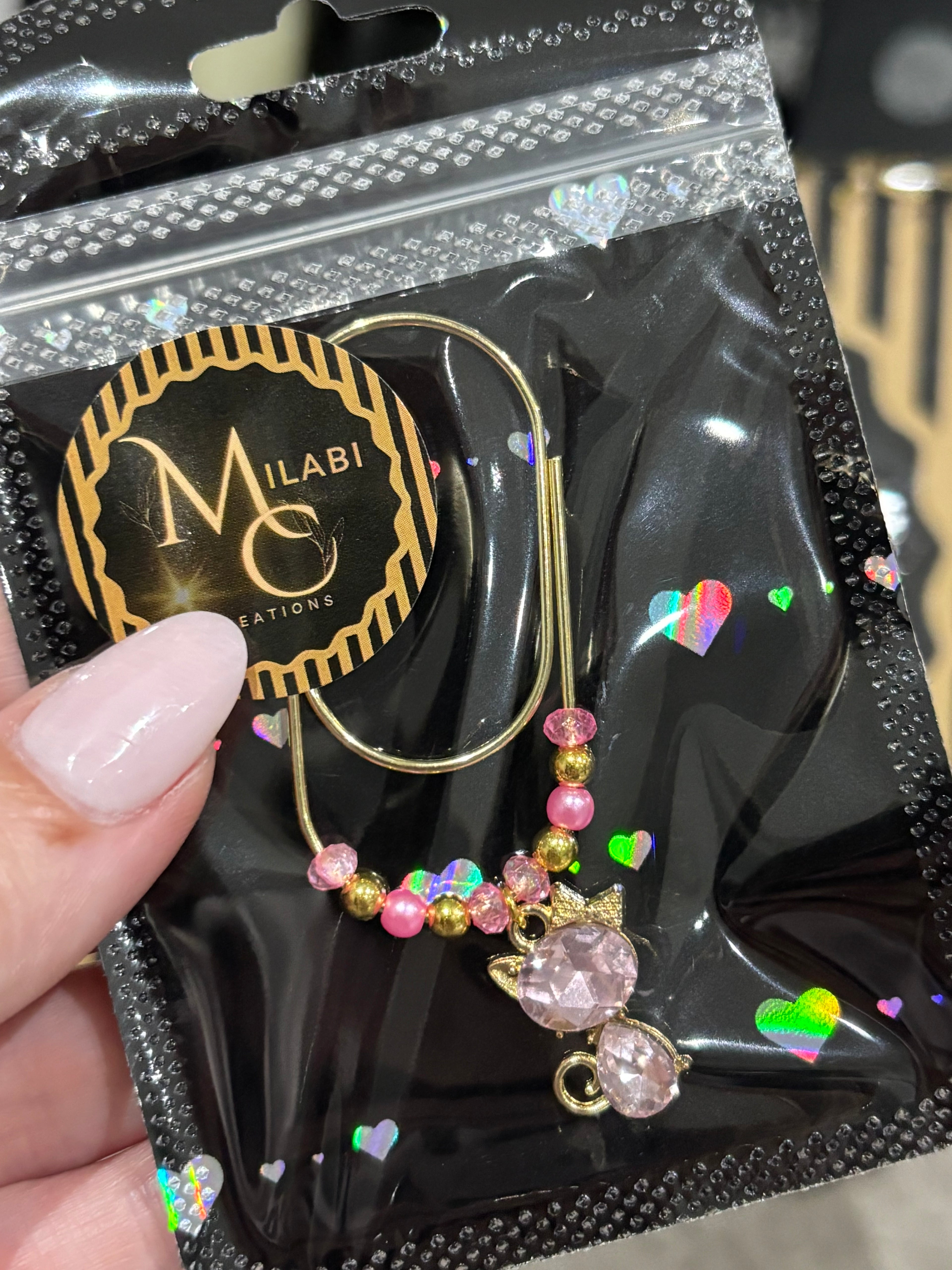Diamond cat (pink)