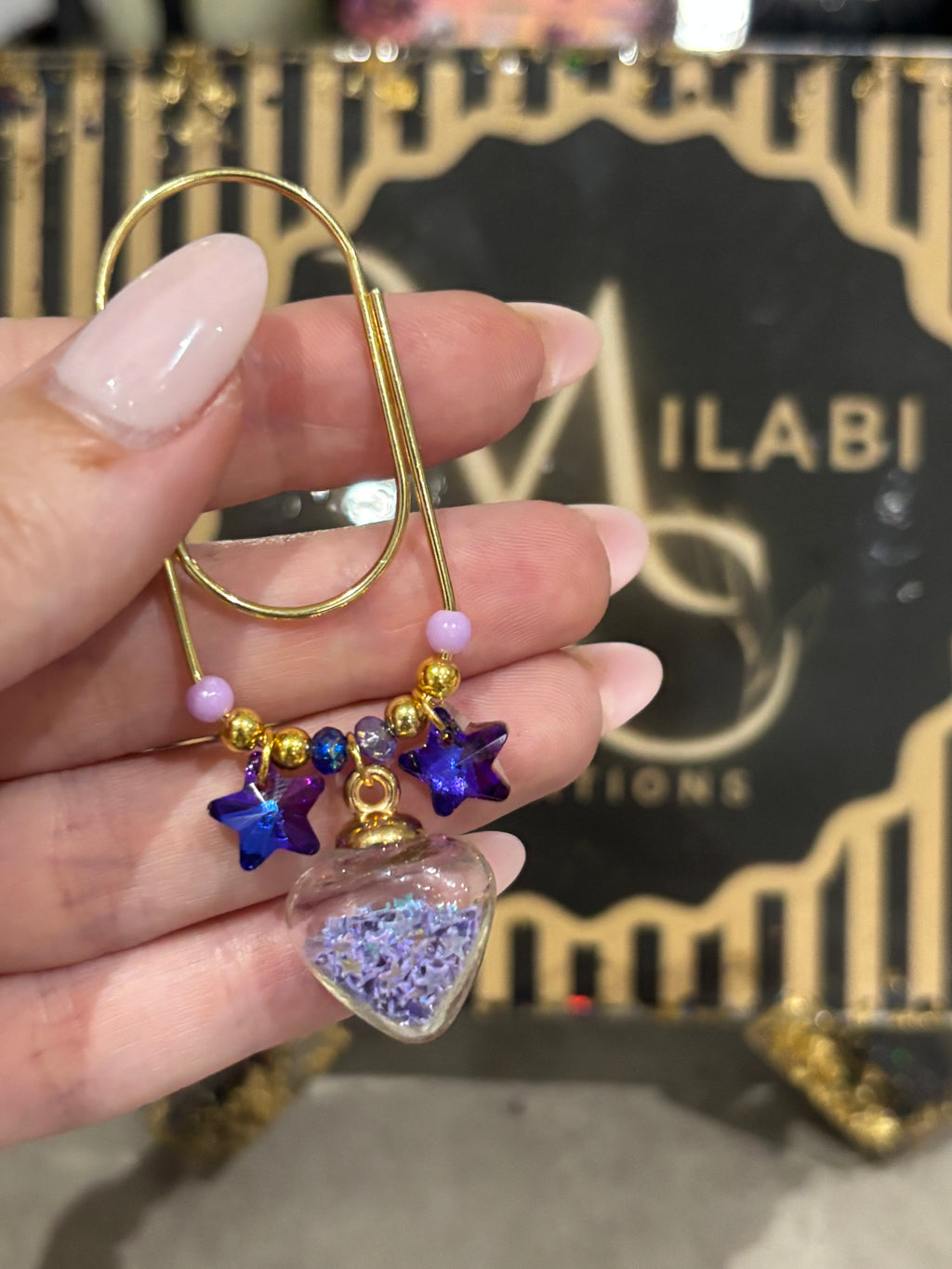 Starry heart (purple)