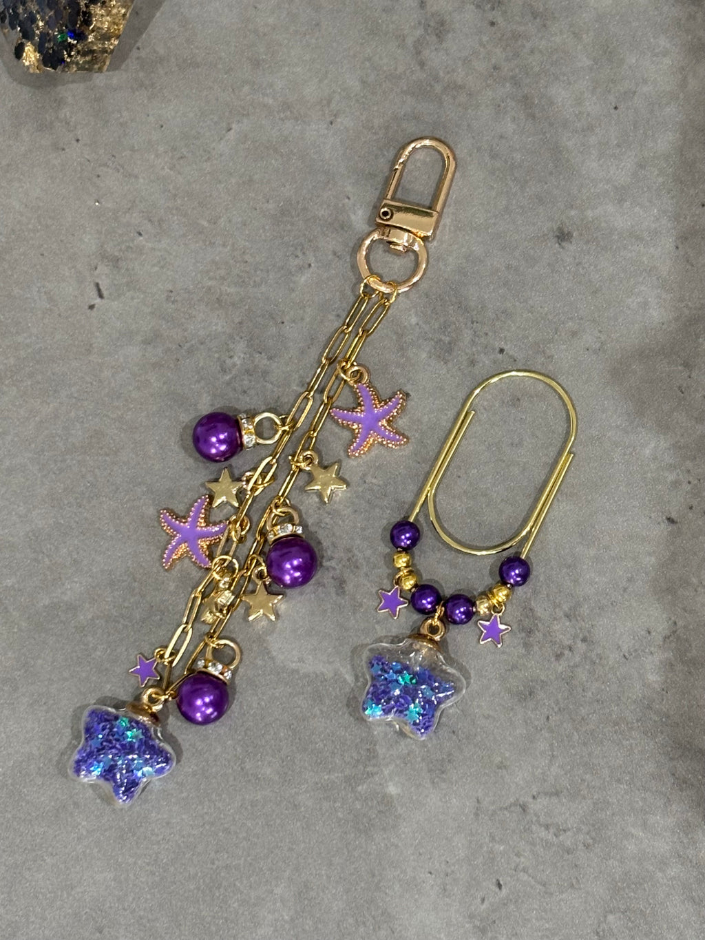 Bubble Star set of 2 (purple)