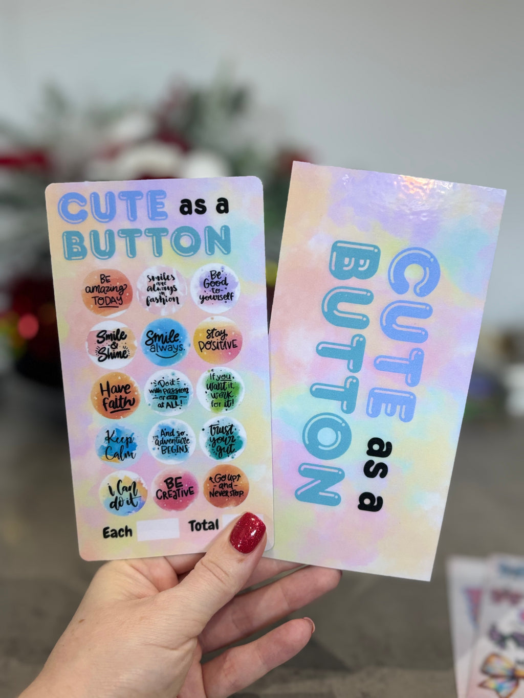Cute as a button